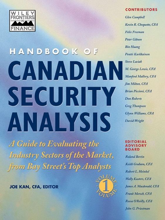 Produktbild: Kan, J: Handbook of Canadian Security Analysis