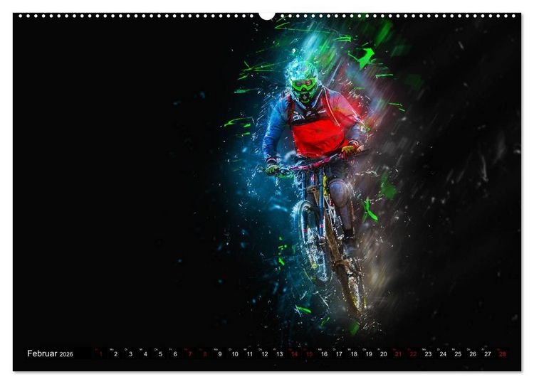 Produktbild: Downhill Explosion (hochwertiger Premium Wandkalender 2026 DIN A2 quer), Kunstdruck in Hochglanz