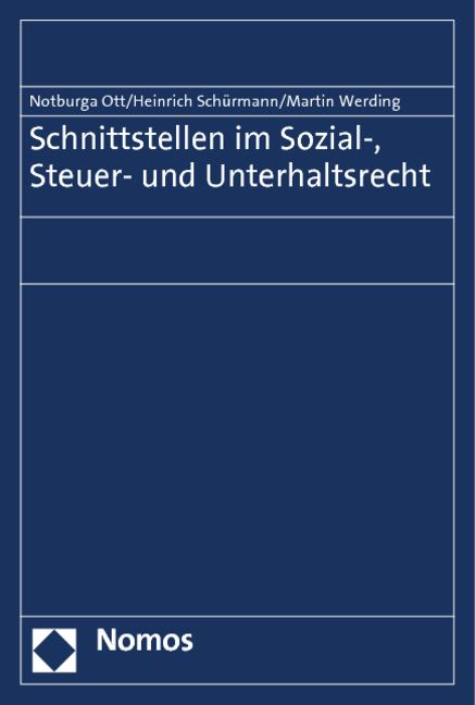 Produktbild: Schnittstellen im Sozial-, Steuer- und Unterhaltsrecht