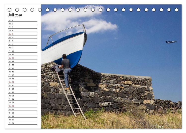 Produktbild: Azoren - S&atilde;o Miguel (Tischkalender 2026 DIN A5 quer), CALVENDO Monatskalender