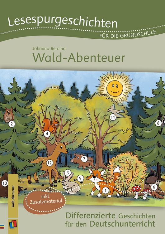 Produktbild: Lesespurgeschichten f&uuml;r die Grundschule - Wald-Abenteuer