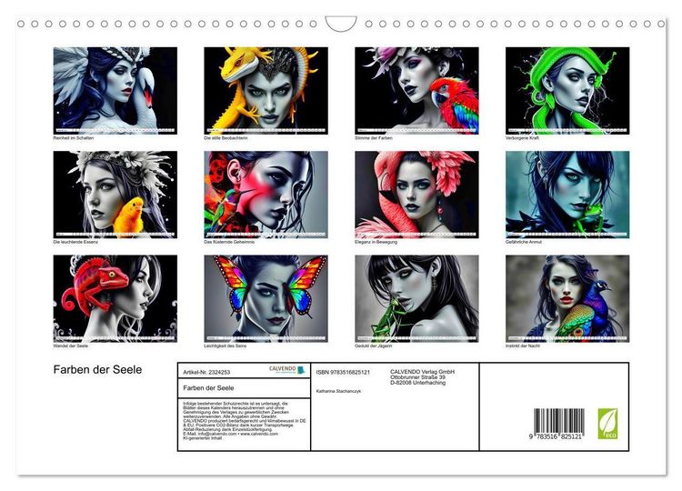 Produktbild: Farben der Seele (Wandkalender 2027 DIN A3 quer), CALVENDO Monatskalender