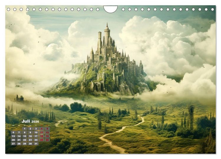 Produktbild: Fantastische Inselwelten (Wandkalender 2026 DIN A4 quer), CALVENDO Monatskalender