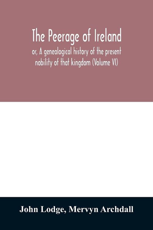 Produktbild: The peerage of Ireland