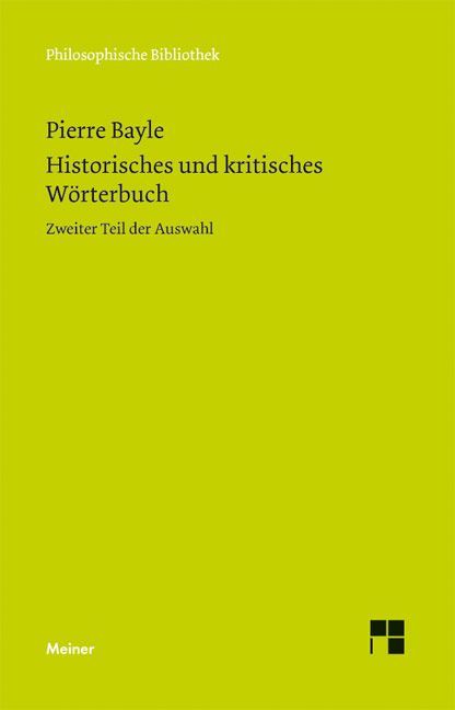 Produktbild: Historisches und kritisches W&ouml;rterbuch