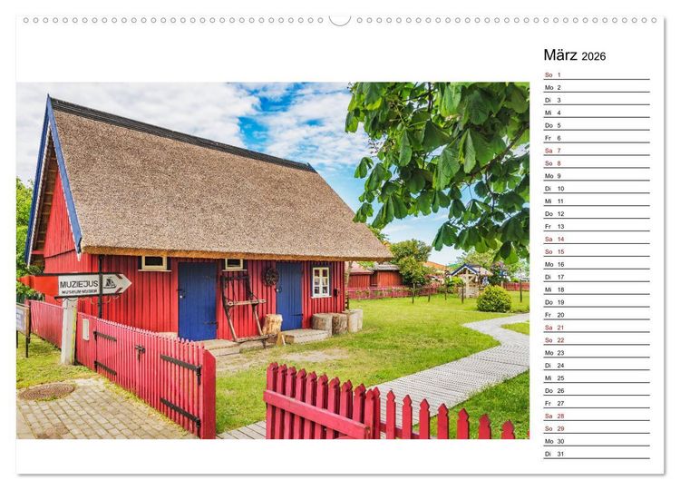 Produktbild: Nida - Perle am Kurischen Haff (hochwertiger Premium Wandkalender 2026 DIN A2 quer), Kunstdruck in Hochglanz
