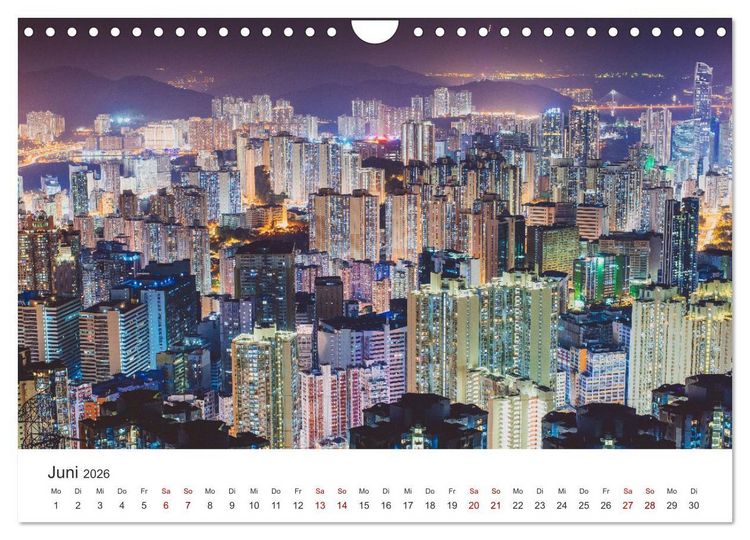 Produktbild: Hongkong - eine einzigartige Weltstadt (Wandkalender 2026 DIN A4 quer), CALVENDO Monatskalender