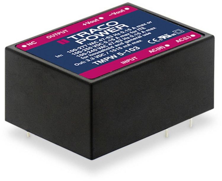 Produktbild: TracoPower TMPW 5-112 Schaltnetzteil 12 V/DC 0.42A 5W