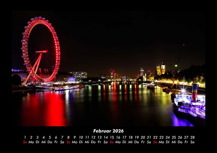 Produktbild: London 2026 Fotokalender DIN A3