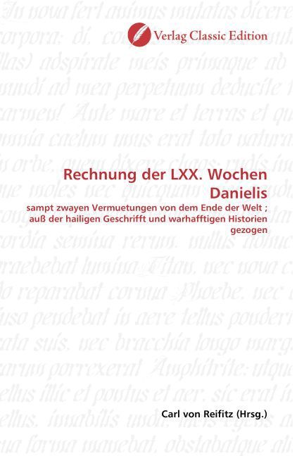 Produktbild: Rechnung der LXX. Wochen Danielis
