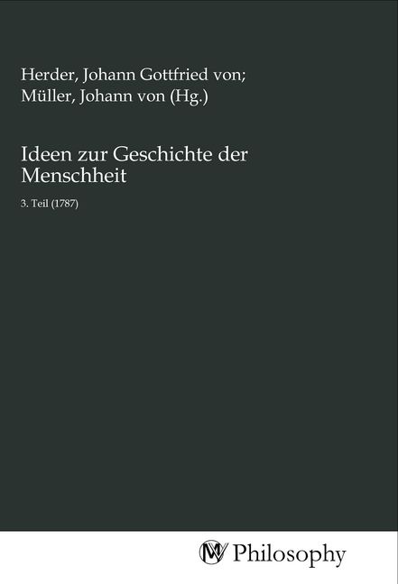 Produktbild: Ideen zur Geschichte der Menschheit