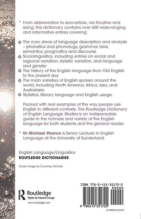 Produktbild: The Routledge Dictionary of English Language Studies