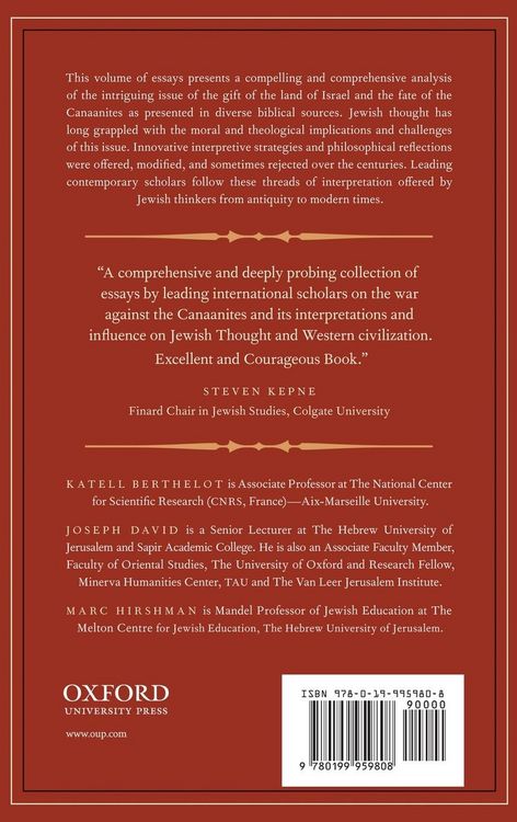 Produktbild: The Gift of the Land and the Fate of the Canaanites in Jewish Thought