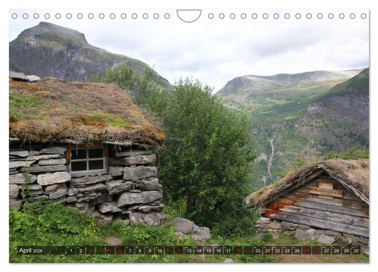 Produktbild: Norwegen 2026 - Berge, Fjorde, Moore (Wandkalender 2026 DIN A4 quer), CALVENDO Monatskalender