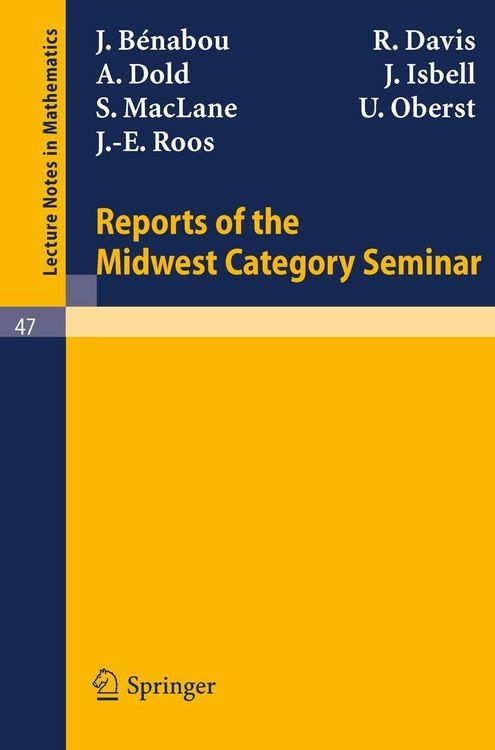 Produktbild: Reports of the Midwest Category Seminar I