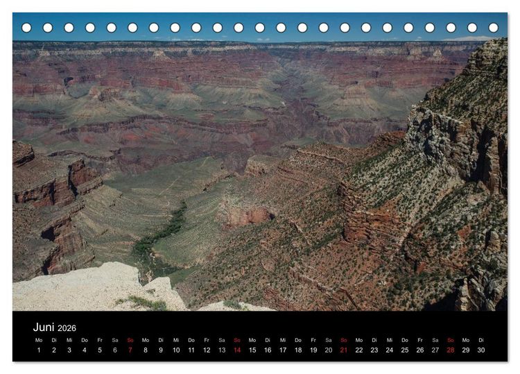 Produktbild: Faszination Grand Canyon / CH-Version (Tischkalender 2026 DIN A5 quer), CALVENDO Monatskalender