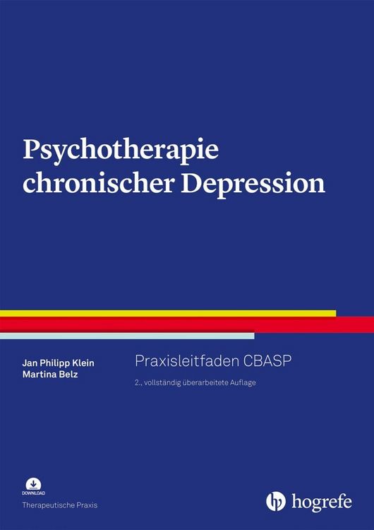 Produktbild: Psychotherapie chronischer Depression, m. 1 Beilage
