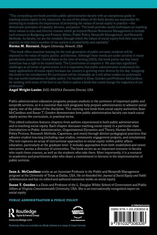 Produktbild: Teaching Social Equity in Public Administration