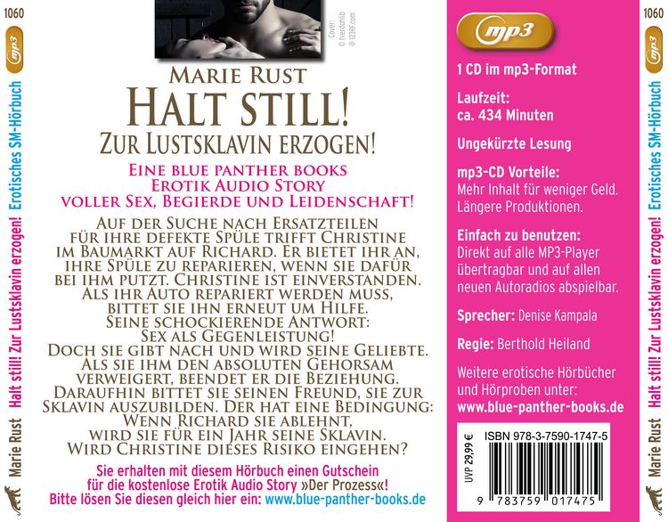 Produktbild: Halt still! Zur Lustsklavin erzogen! Erotischer SM-Herrenclubroman | Erotik SM-Audio Story | Erotisches SM-H&ouml;rbuch MP3CD