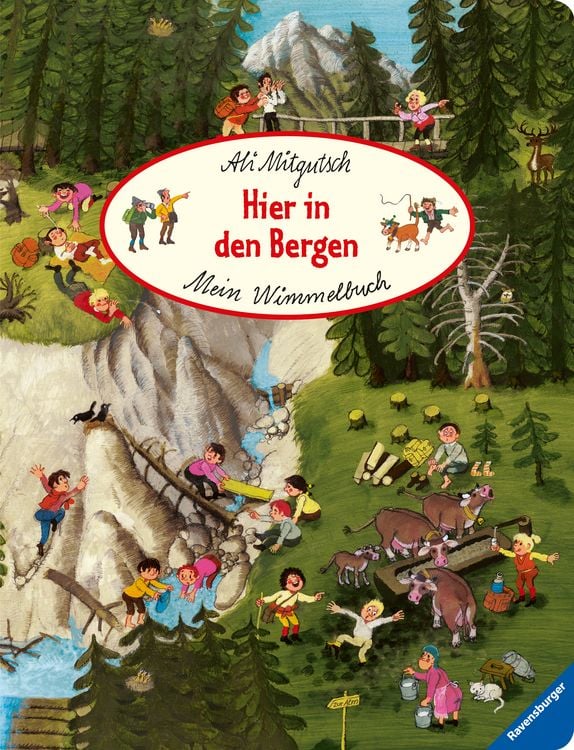 Produktbild: Mein Wimmelbuch: Hier in den Bergen