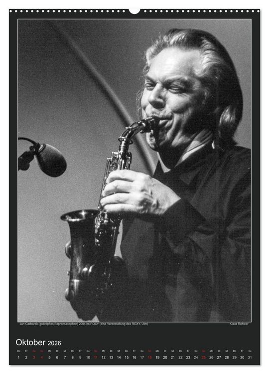 Produktbild: Jazz Moments (Wandkalender 2026 DIN A2 hoch), CALVENDO Monatskalender