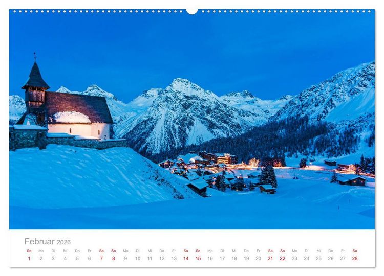 Produktbild: TRAUMZIELE DER SCHWEIZ Impressionen (Wandkalender 2026 DIN A2 quer), CALVENDO Monatskalender