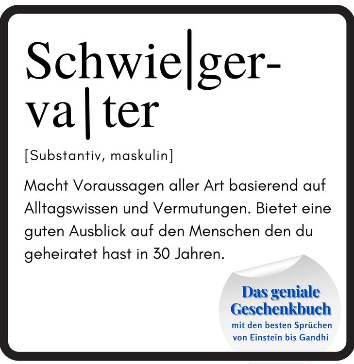 Produktbild: Schwiegervater