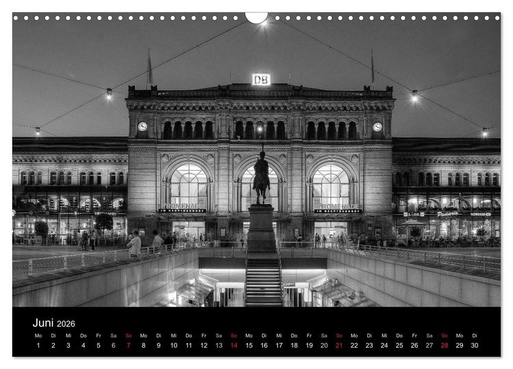 Produktbild: Hannover Monochrome Impressionen (Wandkalender 2026 DIN A3 quer), CALVENDO Monatskalender