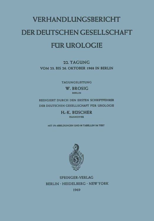 Produktbild: Verhandlungsbericht der Deutschen Gesellschaft f&uuml;r Urologie