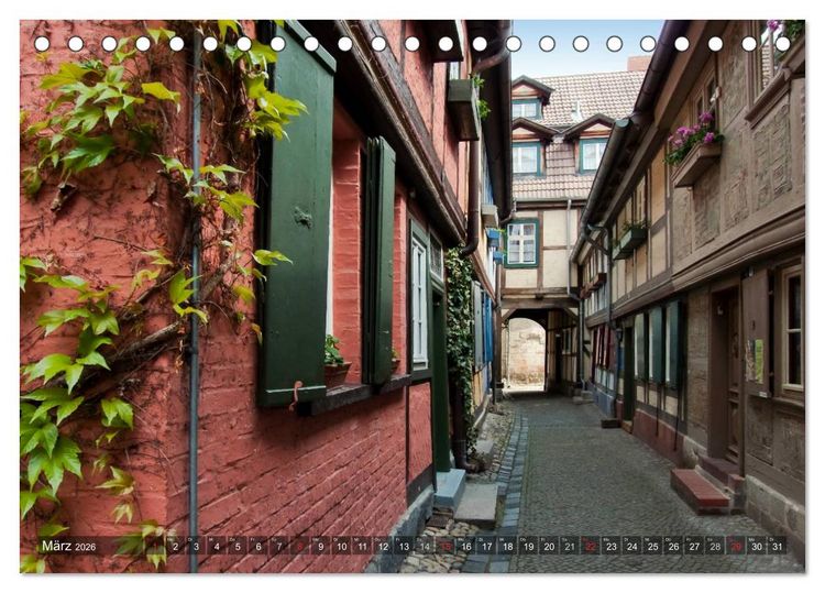 Produktbild: Malerisches Quedlinburg (Tischkalender 2026 DIN A5 quer), CALVENDO Monatskalender