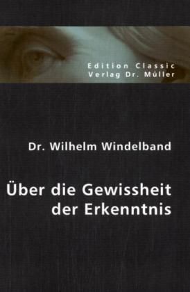 Produktbild: &Uuml;ber die Gewissheit der Erkenntnis