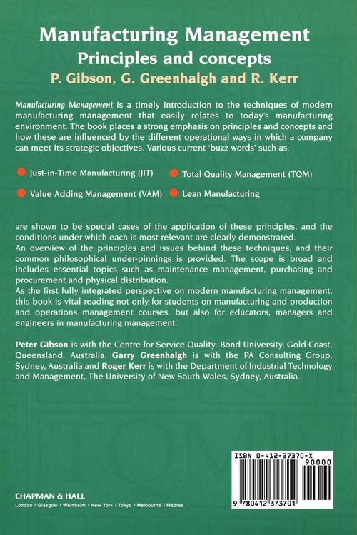 Produktbild: Manufacturing Management