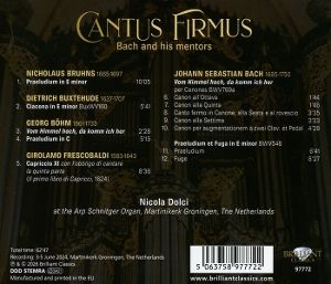 Produktbild: Cantus Firmus:Bach and his Mentors