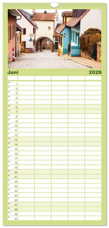 Produktbild: Familienplaner 2026 - Breisach - Stadt am Rhein mit Charme mit 5 Spalten (Wandkalender, 21 x 45 cm) CALVENDO