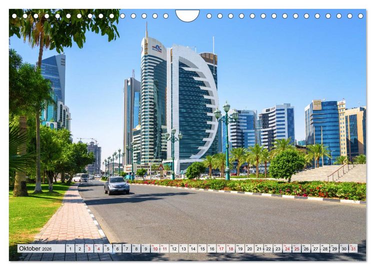 Produktbild: Doha - Hauptstadt von Katar (Wandkalender 2026 DIN A4 quer), CALVENDO Monatskalender