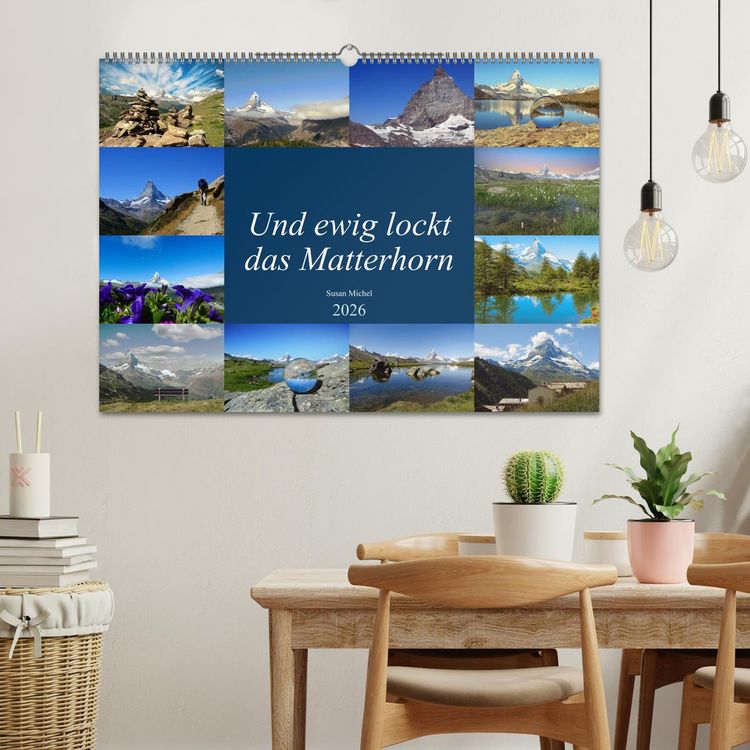 Produktbild: Und ewig lockt das Matterhorn (Wandkalender 2026 DIN A2 quer), CALVENDO Monatskalender