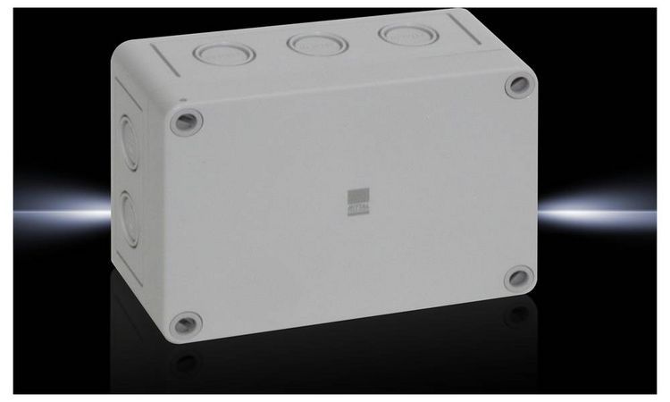 Produktbild: Rittal PK 9508.050 Installations-Geh&auml;use 130 x 94 x 57 Polycarbonat Lichtgrau (RAL 7035) 1St.