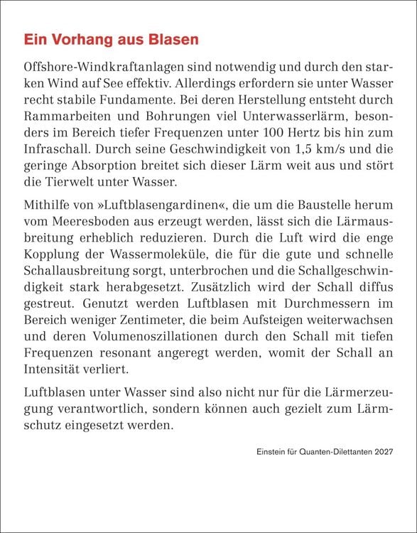 Produktbild: Einstein f&uuml;r Quanten-Dilettanten Tagesabrei&szlig;kalender 2027 - Ein vergn&uuml;glicher Crashkurs in Sachen Naturwissenschaften