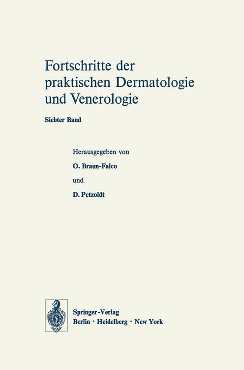 Produktbild: Vortr&auml;ge des VII. Fortbildungskurses der Dermatologischen Klinik und Poliklinik der Universit&auml;t M&uuml;nchen in Verbindung mit dem Verband der Niedergelass