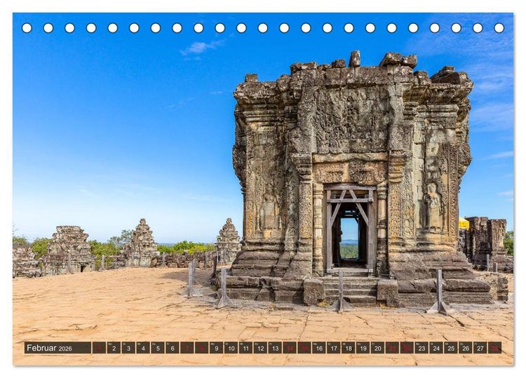 Produktbild: Angkor - Die Tempel der Khmer (Tischkalender 2026 DIN A5 quer), CALVENDO Monatskalender