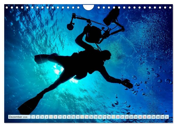 Produktbild: Tauchen - Abenteuer unter Wasser (Wandkalender 2026 DIN A4 quer), CALVENDO Monatskalender