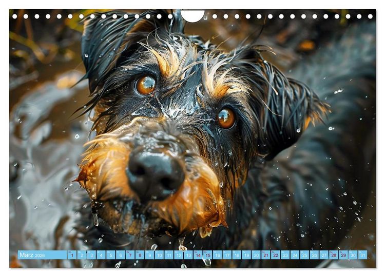 Produktbild: Hunde und Wasser (Wandkalender 2026 DIN A4 quer), CALVENDO Monatskalender