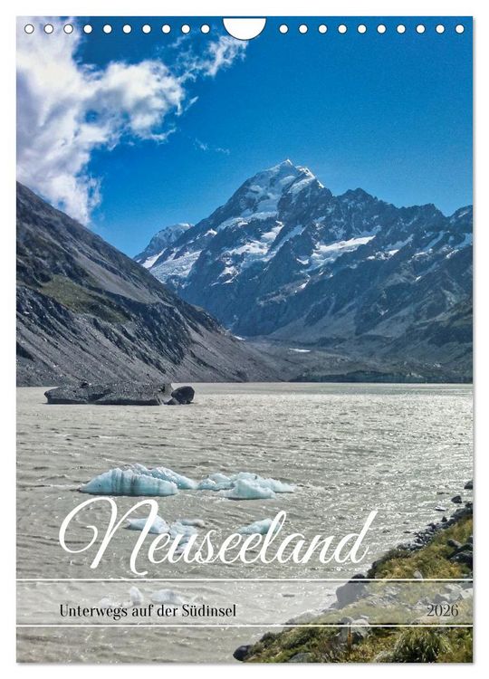 Produktbild: Neuseeland &ndash; Unterwegs auf der S&uuml;dinsel (Wandkalender 2026 DIN A4 hoch), CALVENDO Monatskalender