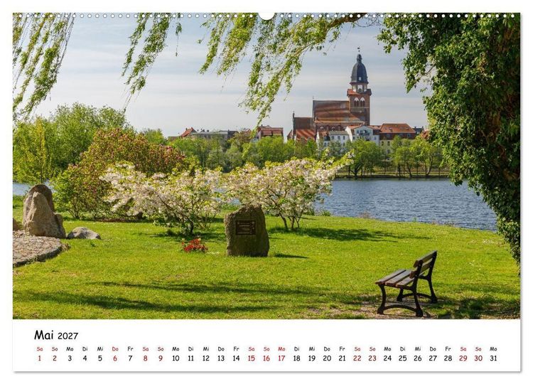 Produktbild: Waren M&uuml;ritz Besondere Ausblicke, Pl&auml;tze und Perspektiven (hochwertiger Premium Wandkalender 2027 DIN A2 quer), Kunstdruck in Hochglanz