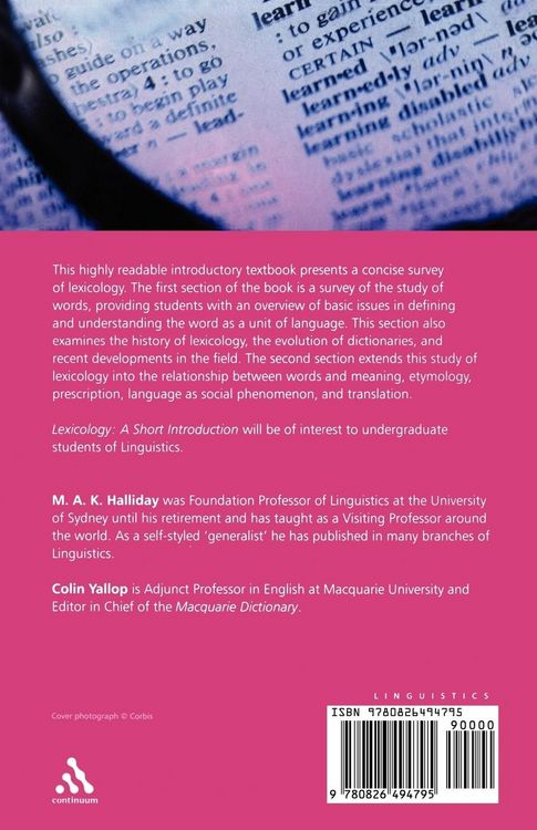 Produktbild: Lexicology