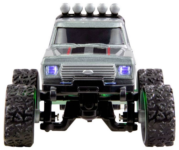 Produktbild: Amewi Grau Brushed 1:64 RC Modellauto Elektro Monstertruck Heckantrieb (2WD) RtR 2,4 GHz inkl. Akku und Ladekabel, mit Lichteffekt