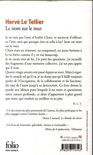 Produktbild: Le nom sur le mur