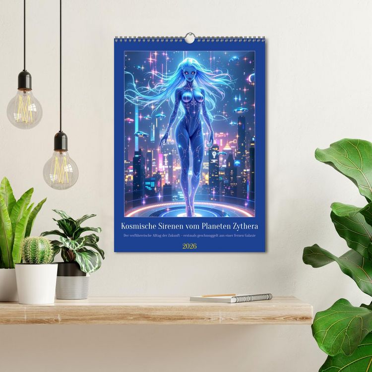 Produktbild: Kosmische Sirenen vom Planeten Zythera (Wandkalender 2026 DIN A3 hoch), CALVENDO Monatskalender