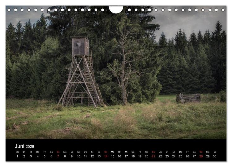 Produktbild: Kanzelkalender 2026 (Wandkalender 2026 DIN A4 quer), CALVENDO Monatskalender