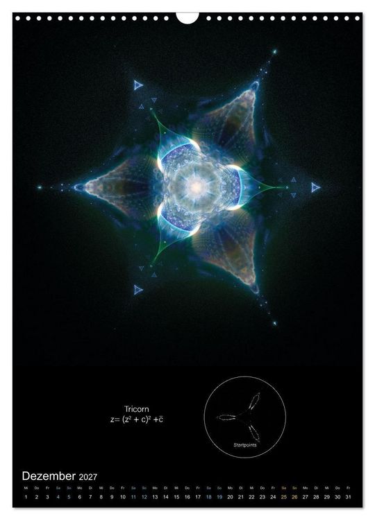 Produktbild: Buddhabrot fractal art (Wandkalender 2027 DIN A3 hoch), CALVENDO Monatskalender